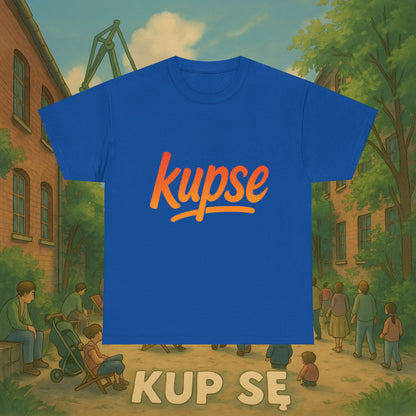 KupSe Logo Orange Style t-shirt - Unisex Heavy Cotton Tee