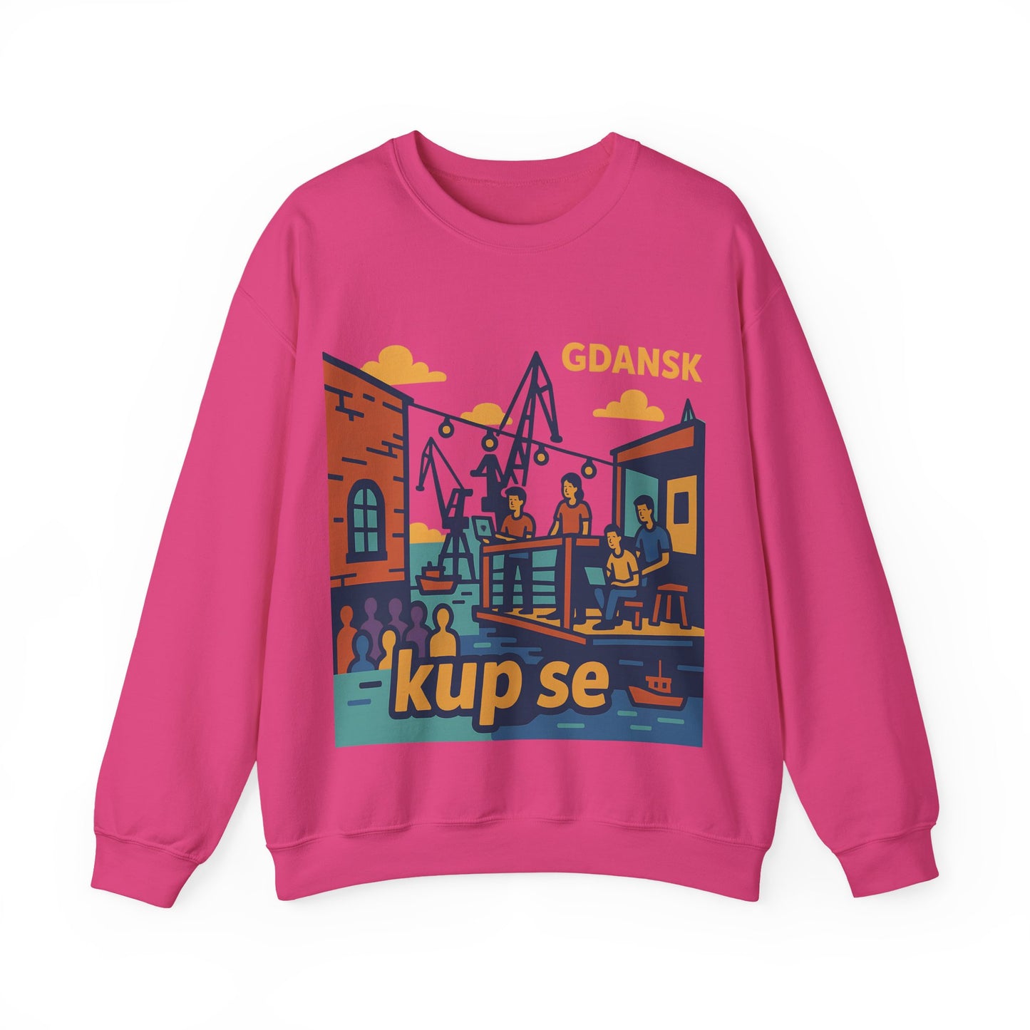 Bluza unisex z grafiką Kup Se Vibe – klasyczny crewneck i miejski styl