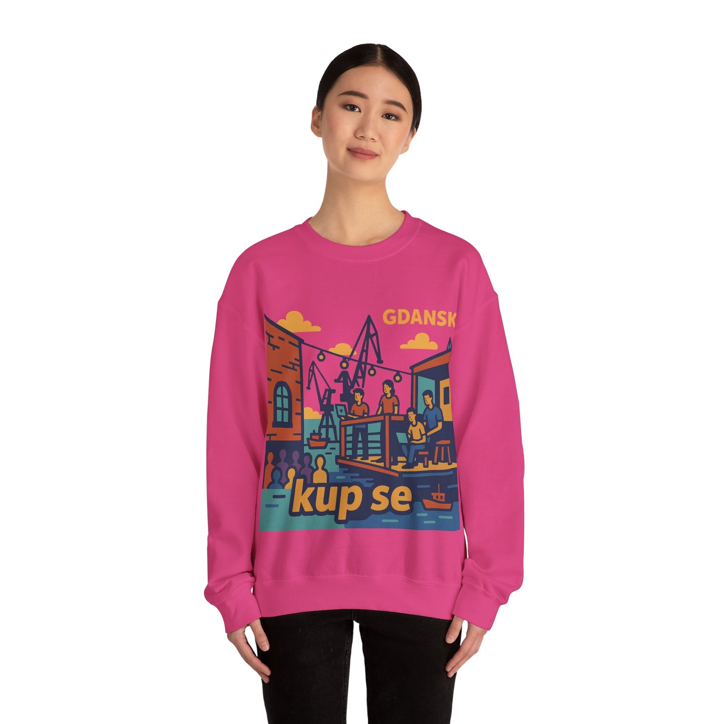 Bluza unisex z grafiką Kup Se Vibe – klasyczny crewneck i miejski styl