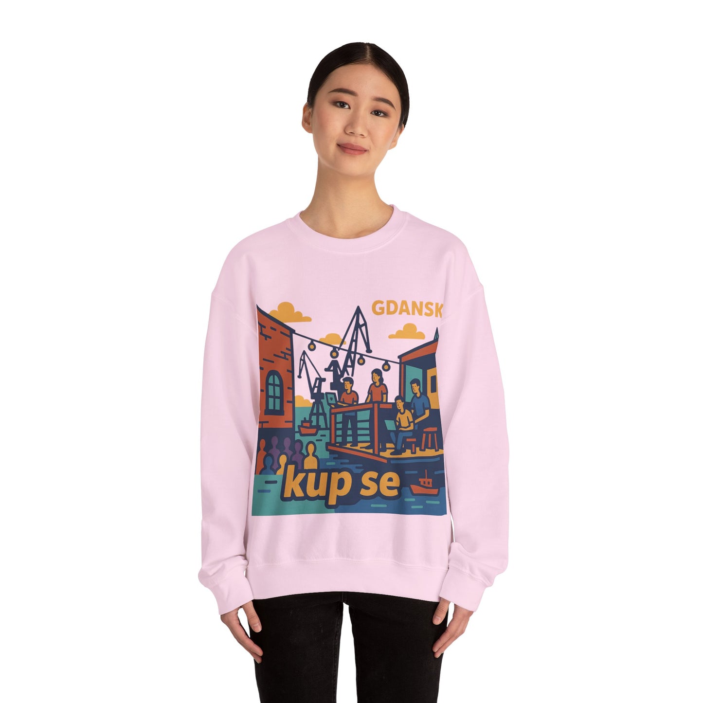 Bluza unisex z grafiką Kup Se Vibe – klasyczny crewneck i miejski styl
