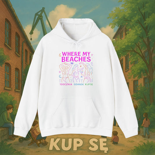 Unisex Heavy Blend Hoodie – Where My Beaches – Kup Se