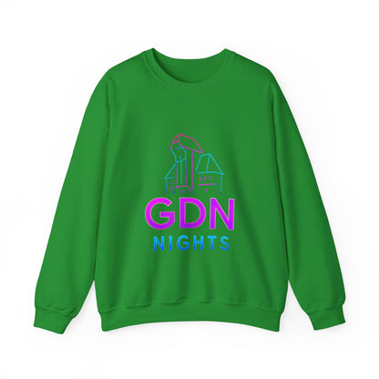 Bluza unisex z grafiką Kup Se GDN Nights – klasyczny crewneck i miejski styl