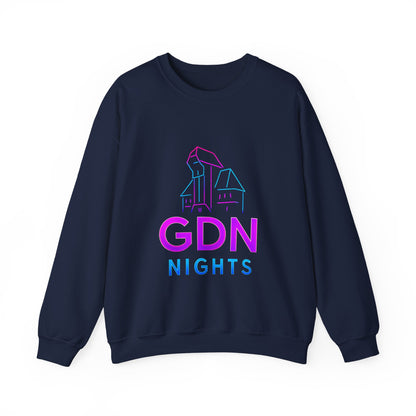 Bluza unisex z grafiką Kup Se GDN Nights – klasyczny crewneck i miejski styl