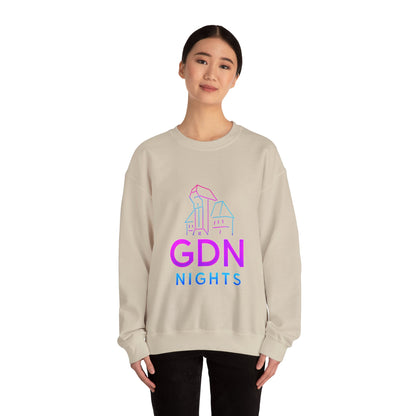 Bluza unisex z grafiką Kup Se GDN Nights – klasyczny crewneck i miejski styl