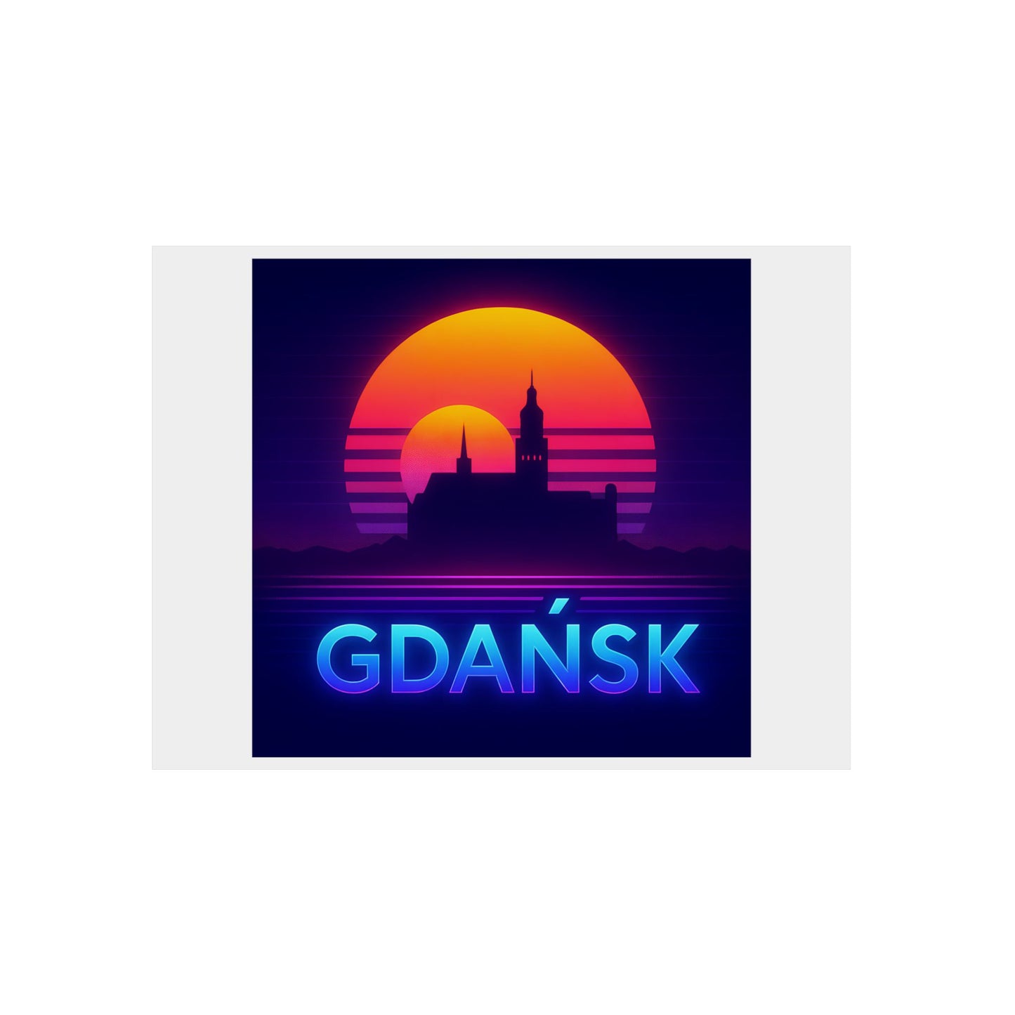 Obraz na panelu aluminiowym Panorama Gdańsk – trwały wydruk w stylu Kup Se