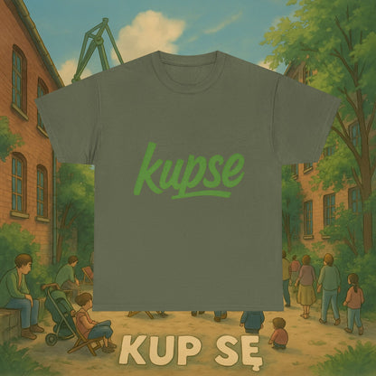 KupSe Logo Green Style t-shirt - Unisex Heavy Cotton Tee