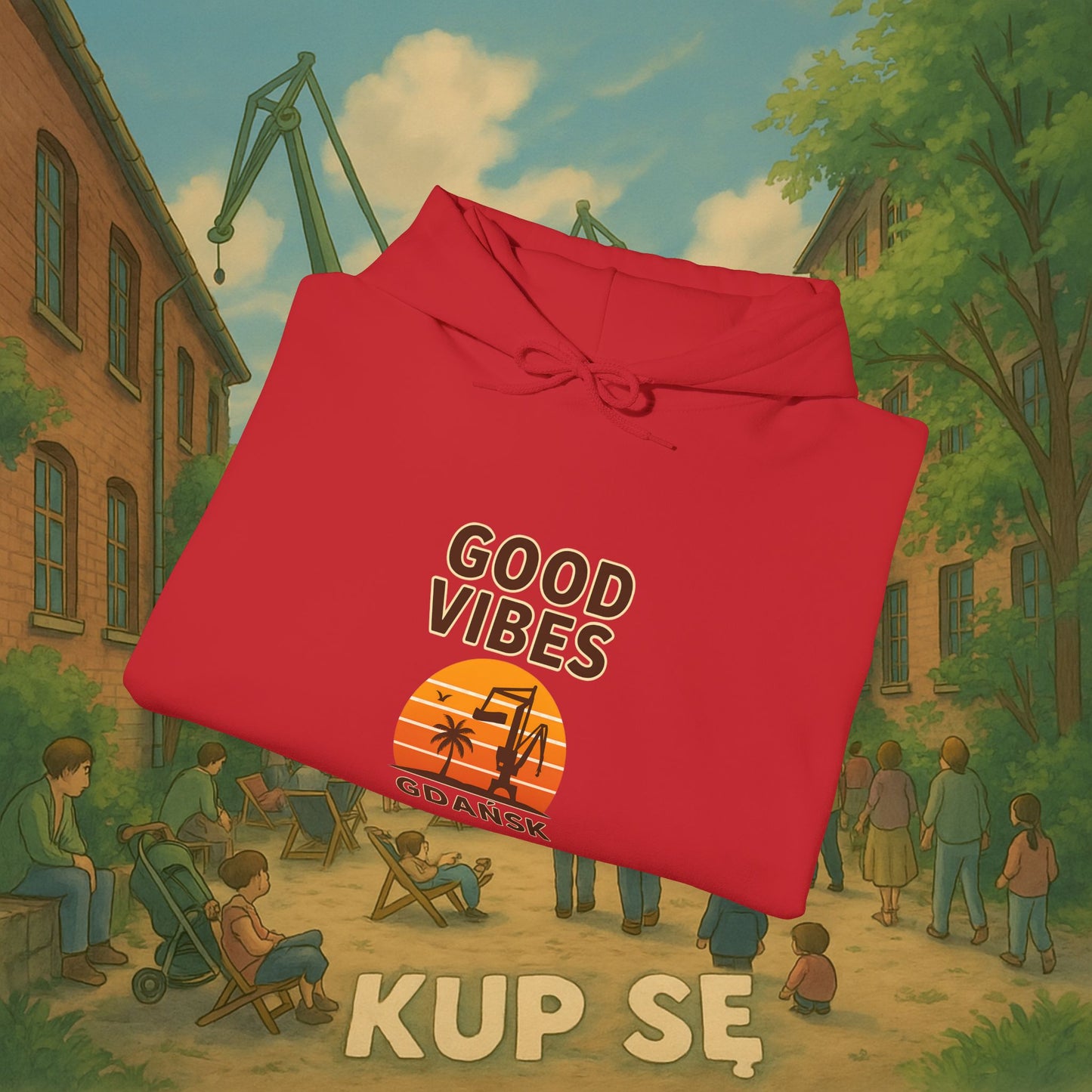 Unisex Heavy Blend Hoodie – Good Vibes – Kup Se
