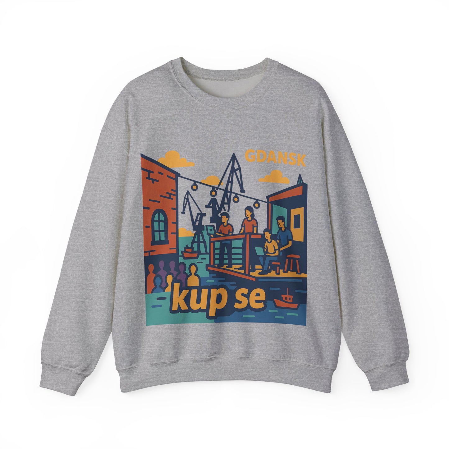 Bluza unisex z grafiką Kup Se Vibe – klasyczny crewneck i miejski styl