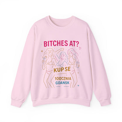 Bluza unisex z grafiką Kup Se Bi*ches at? – klasyczny crewneck i miejski styl