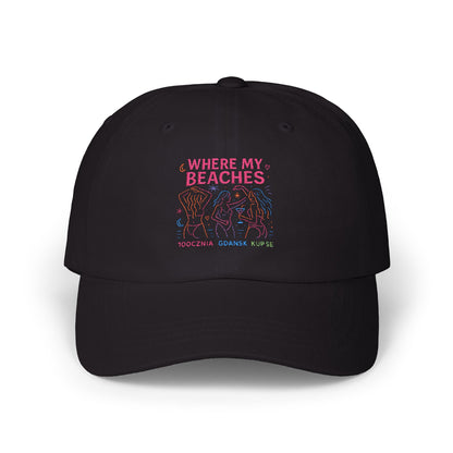 Czapka z daszkiem z grafiką Kup Se Where My Beaches – modny Dad Cap z charakterem