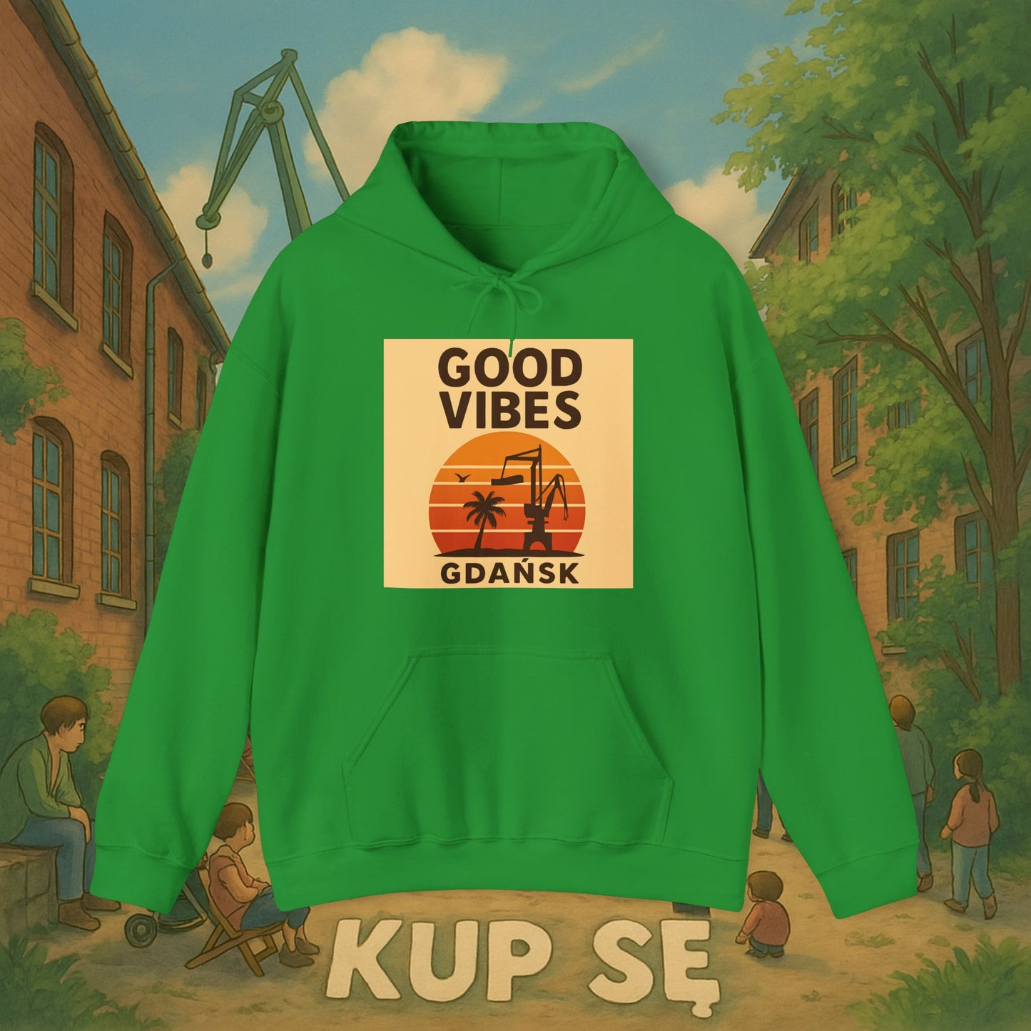 Unisex Heavy Blend Hoodie – Good Vibes Desert – Kup Se