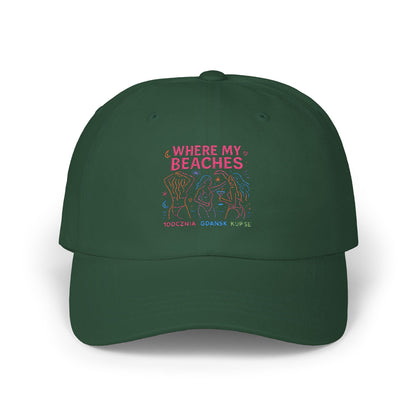Czapka z daszkiem z grafiką Kup Se Where My Beaches – modny Dad Cap z charakterem