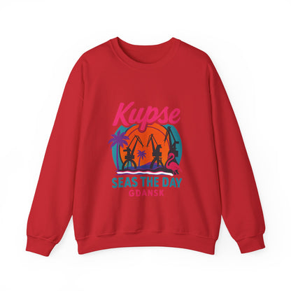 Bluza unisex z grafiką Kup Se Seas The Day – klasyczny crewneck i miejski styl