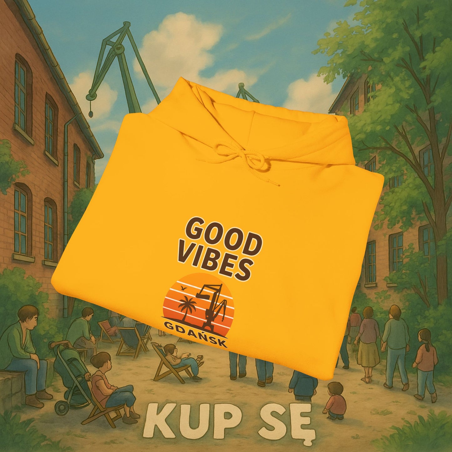 Unisex Heavy Blend Hoodie – Good Vibes – Kup Se