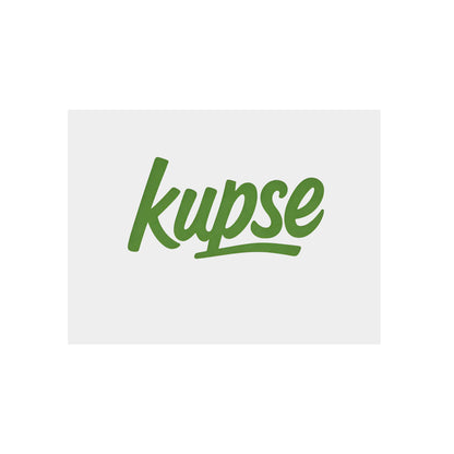 Obraz na panelu aluminiowym Kupse Logo Green – trwały wydruk w stylu Kup Se
