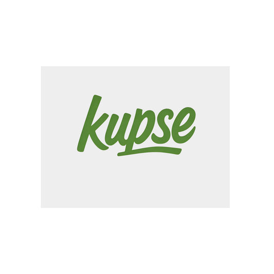 Obraz na panelu aluminiowym Kupse Logo Green – trwały wydruk w stylu Kup Se