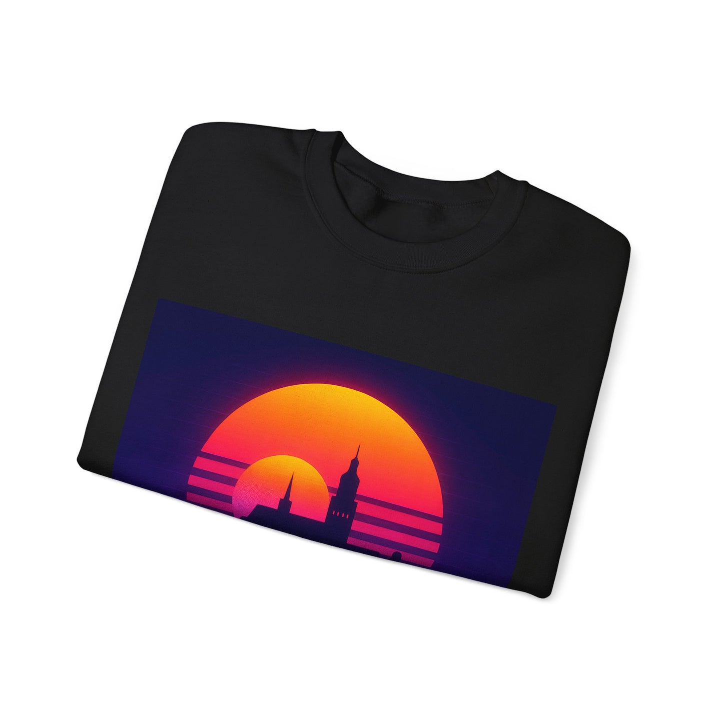 Bluza unisex z grafiką Kup Se Panorama Gdańsk – klasyczny crewneck i miejski styl
