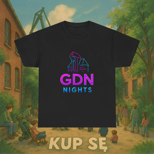 KupSe GDN Nights Style t-shirt - Unisex Heavy Cotton Tee