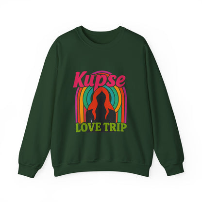 Bluza unisex z grafiką Kup Se Love Trip – klasyczny crewneck i miejski styl