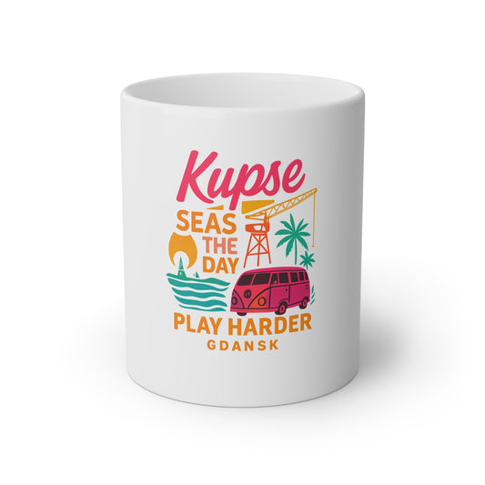 Kubek KupSe – Play Harder, Unikatowy Design, Lokalny Styl