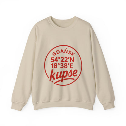 Bluza unisex z grafiką Kup Se Koordynaty – klasyczny crewneck i miejski styl