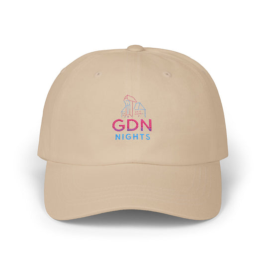 Czapka z daszkiem z grafiką Kup Se GDN Nights – modny Dad Cap z charakterem
