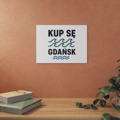 Obraz na panelu aluminiowym Gdańsk Fale – trwały wydruk w stylu Kup Se