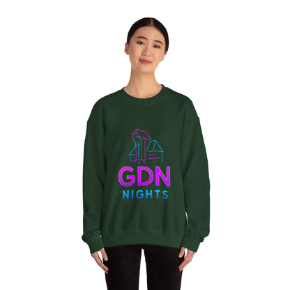 Bluza unisex z grafiką Kup Se GDN Nights – klasyczny crewneck i miejski styl