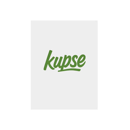 Obraz na panelu aluminiowym Kupse Logo Green – trwały wydruk w stylu Kup Se