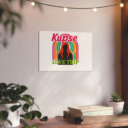 Obraz na panelu aluminiowym Love Trip – trwały wydruk w stylu Kup Se