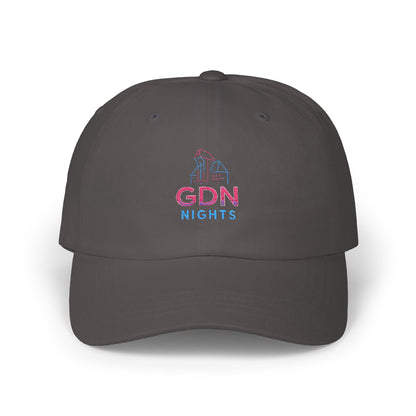 Czapka z daszkiem z grafiką Kup Se GDN Nights – modny Dad Cap z charakterem