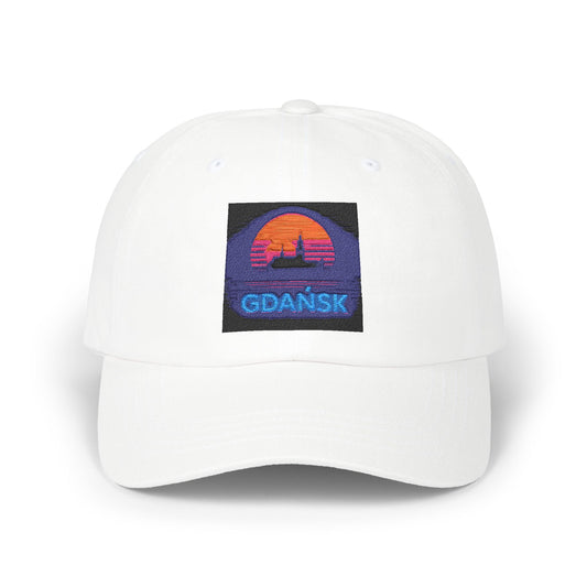 Czapka z daszkiem z grafiką Kup Se Panorama Gdańska – modny Dad Cap z charakterem