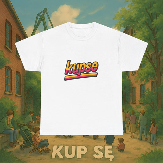 KupSe Logo Retro Sport Style t-shirt - Unisex Heavy Cotton Tee