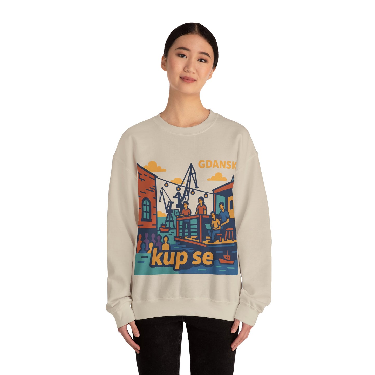Bluza unisex z grafiką Kup Se Vibe – klasyczny crewneck i miejski styl