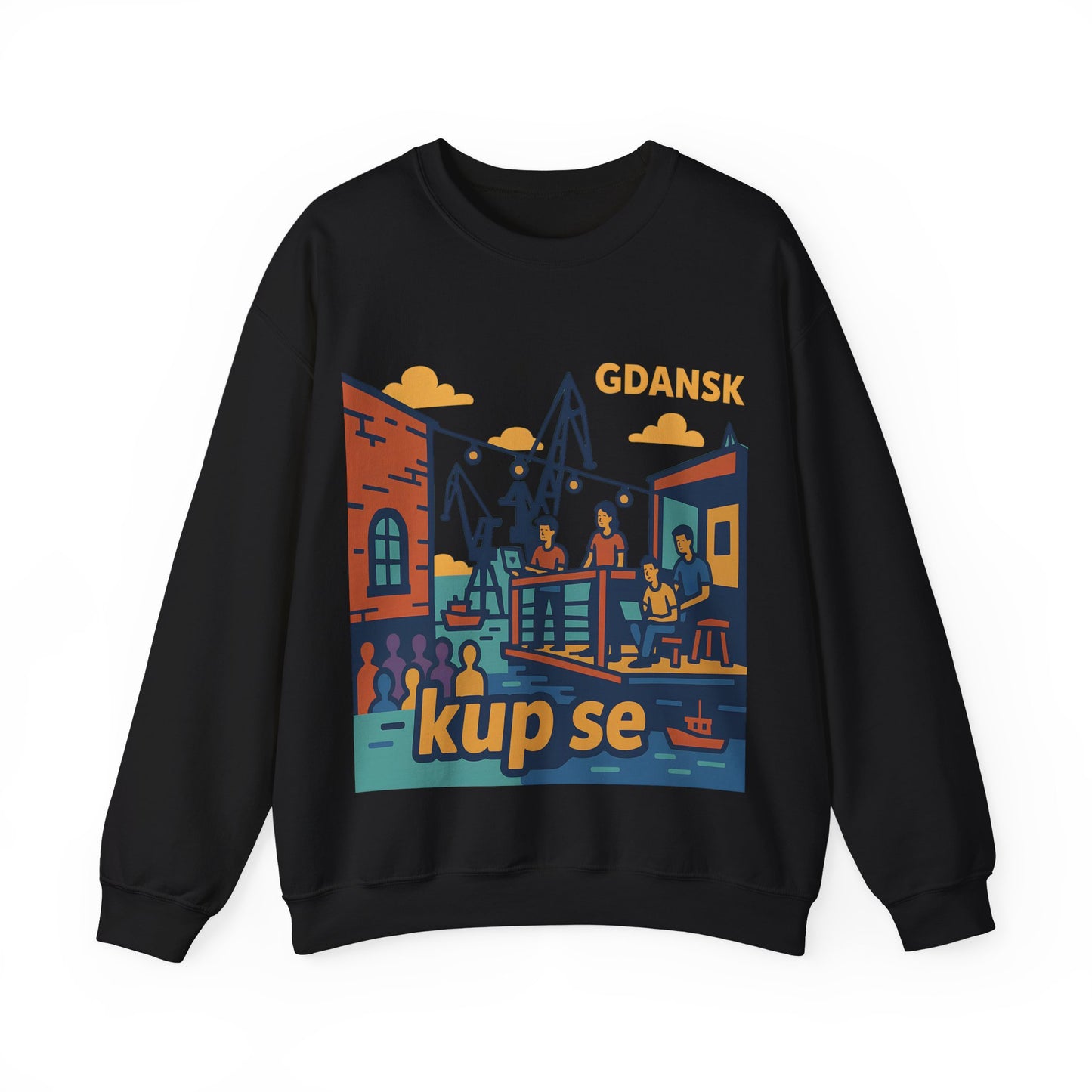 Bluza unisex z grafiką Kup Se Vibe – klasyczny crewneck i miejski styl