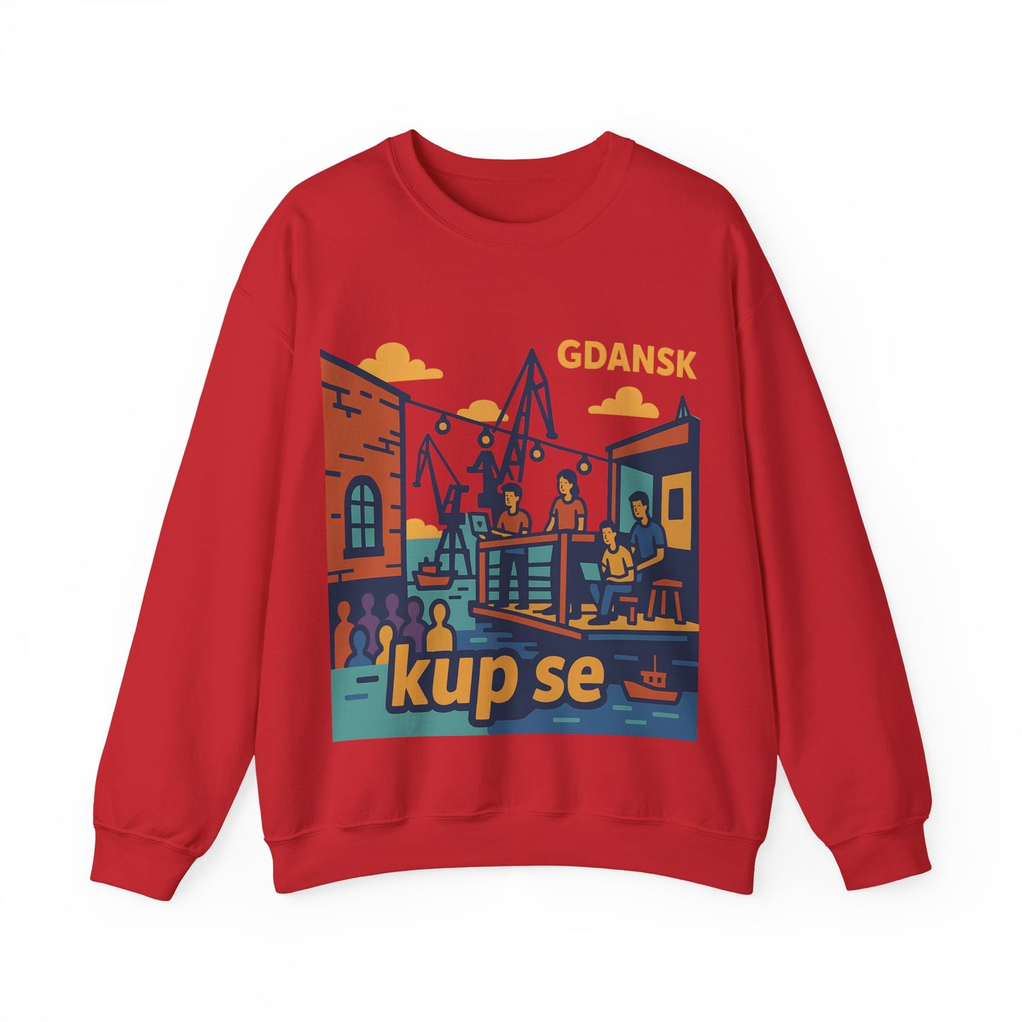 Bluza unisex z grafiką Kup Se Vibe – klasyczny crewneck i miejski styl