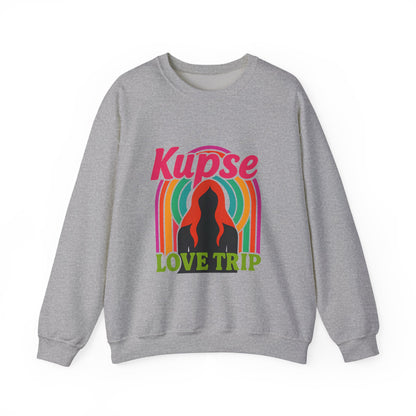 Bluza unisex z grafiką Kup Se Love Trip – klasyczny crewneck i miejski styl