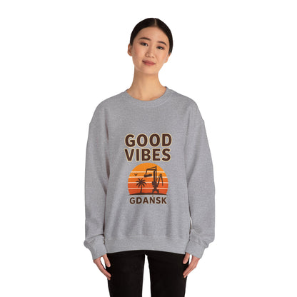 Bluza unisex z grafiką Kup Se Good Vibes – klasyczny crewneck i miejski styl