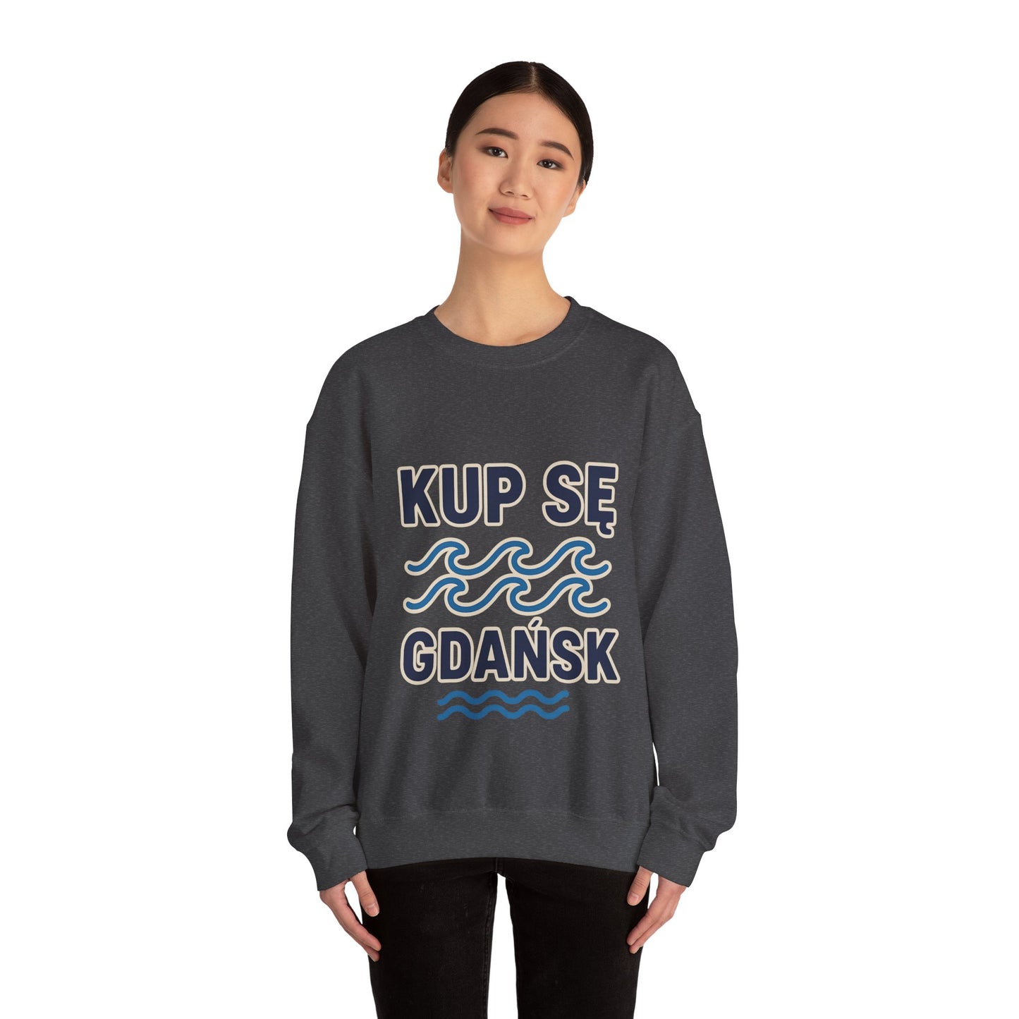 Bluza unisex z grafiką Kup Se Fale – klasyczny crewneck i miejski styl