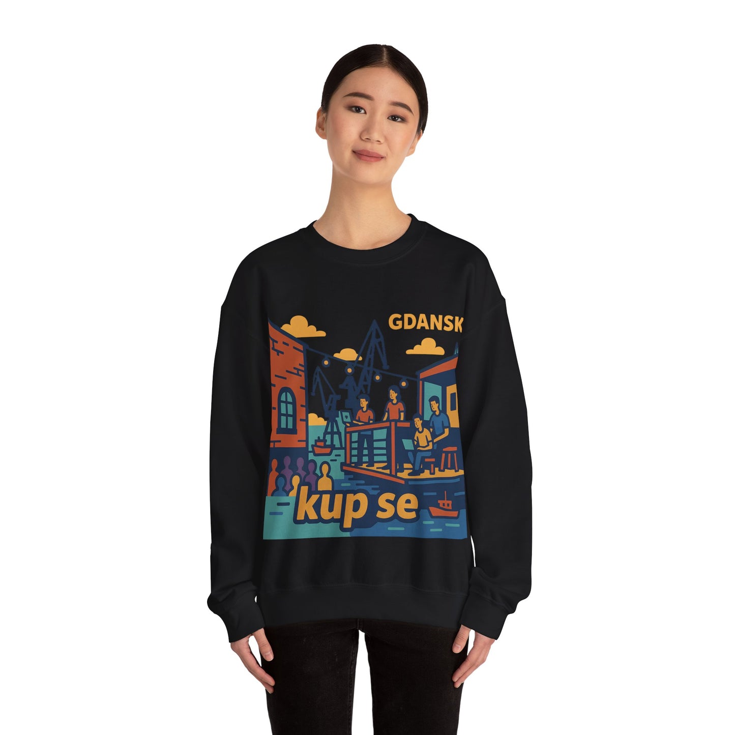 Bluza unisex z grafiką Kup Se Vibe – klasyczny crewneck i miejski styl