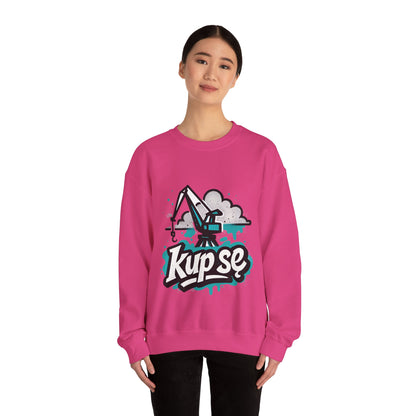 Bluza unisex z grafiką Kup Se Dźwig– klasyczny crewneck i miejski styl