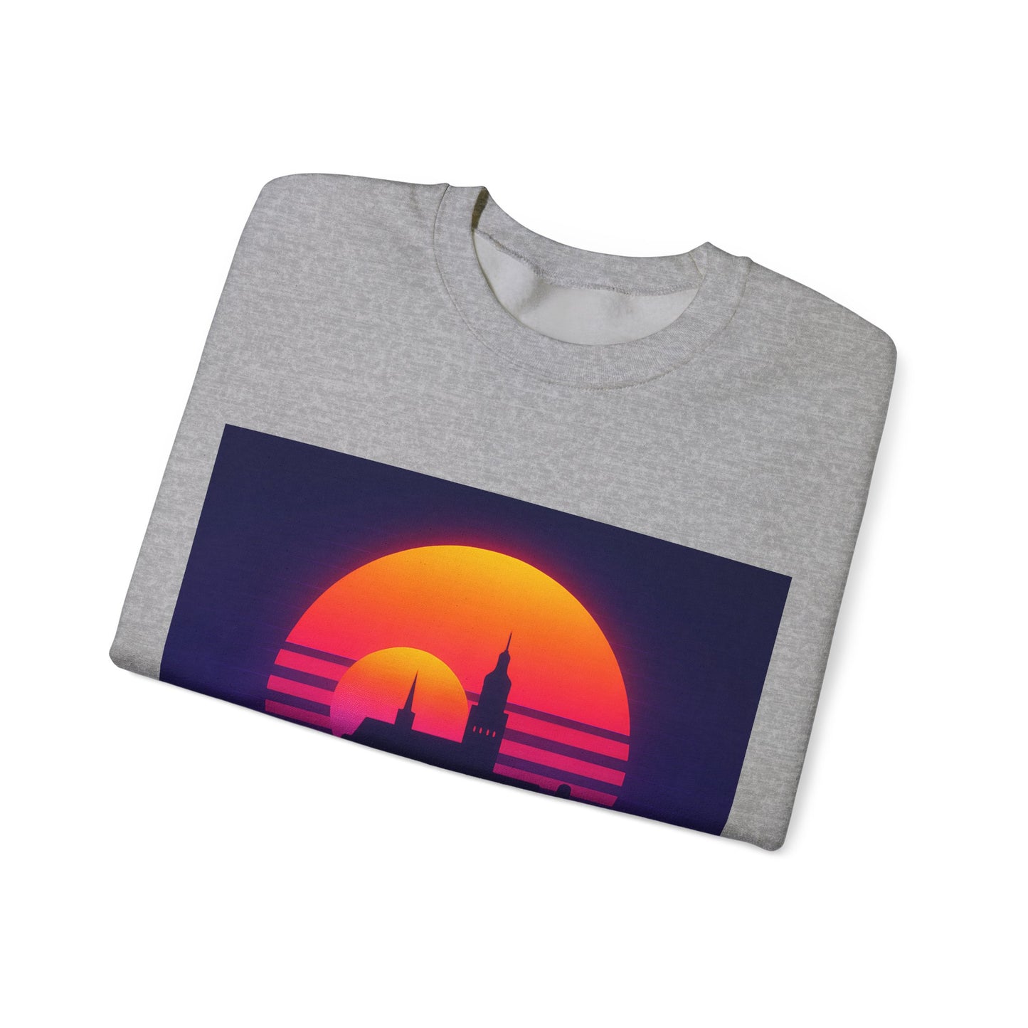 Bluza unisex z grafiką Kup Se Panorama Gdańsk – klasyczny crewneck i miejski styl