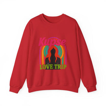 Bluza unisex z grafiką Kup Se Love Trip – klasyczny crewneck i miejski styl