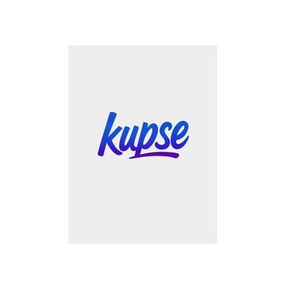 Obraz na panelu aluminiowym Kupse Logo Blue – trwały wydruk w stylu Kup Se