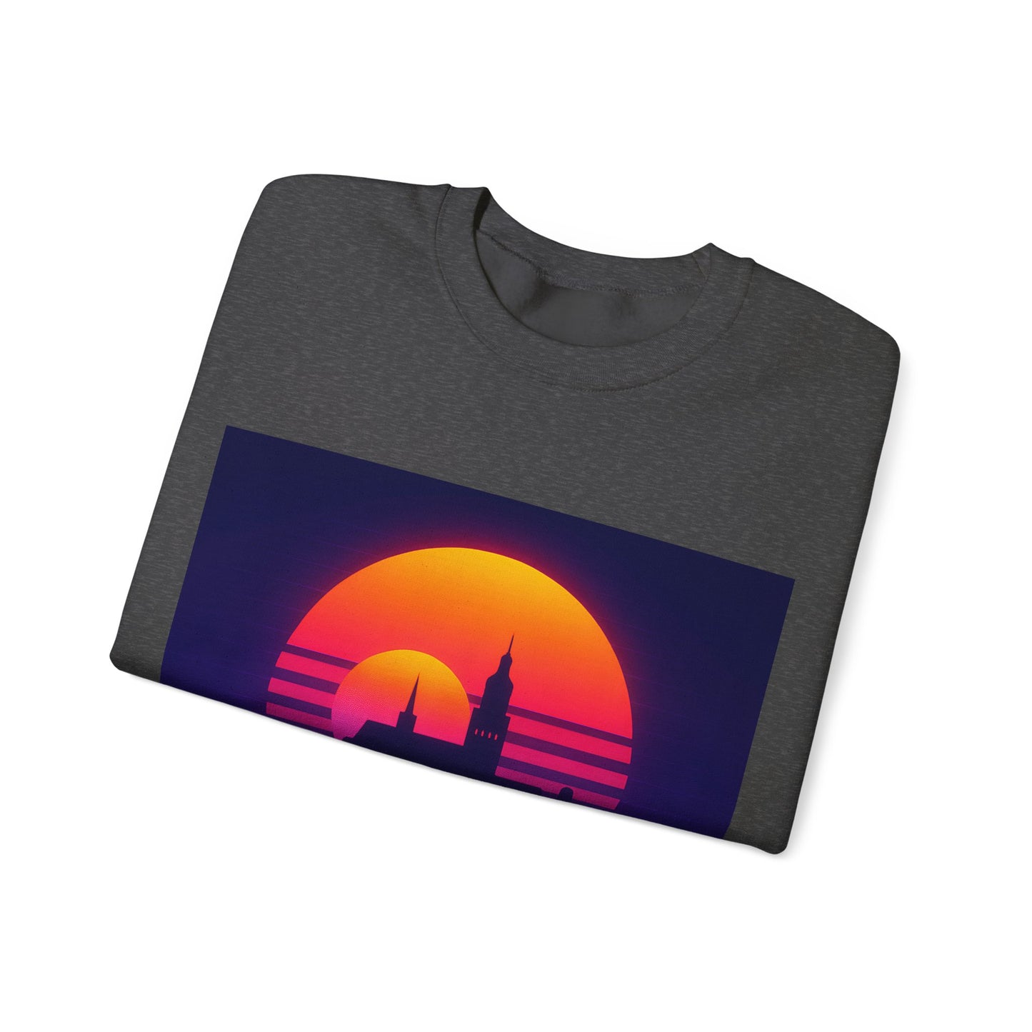 Bluza unisex z grafiką Kup Se Panorama Gdańsk – klasyczny crewneck i miejski styl