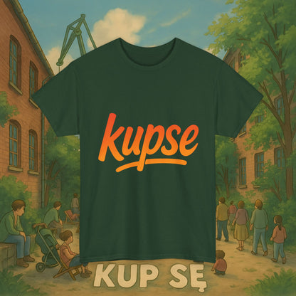 KupSe Logo Orange Style t-shirt - Unisex Heavy Cotton Tee