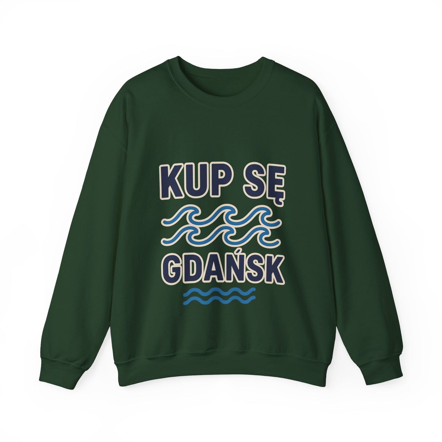 Bluza unisex z grafiką Kup Se Fale – klasyczny crewneck i miejski styl