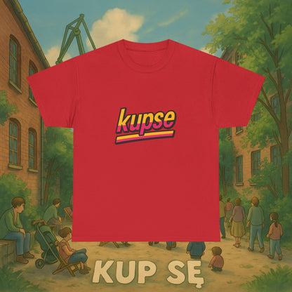 KupSe Logo Retro Sport Style t-shirt - Unisex Heavy Cotton Tee