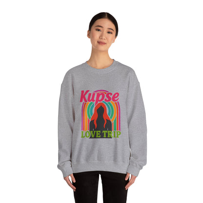 Bluza unisex z grafiką Kup Se Love Trip – klasyczny crewneck i miejski styl