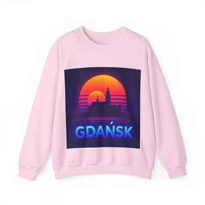 Bluza unisex z grafiką Kup Se Panorama Gdańsk – klasyczny crewneck i miejski styl